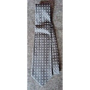 Tie 70s 80s 90s Y2K Mens Todays Man Silk Grat Silver 4 Wide 59 Long